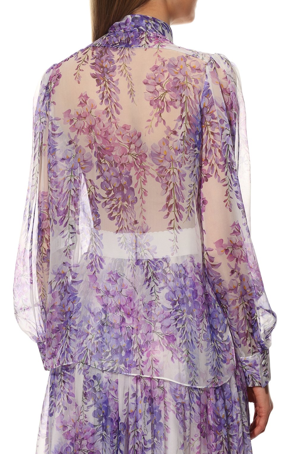 Шелк овая блузка DOLCE & GABBANA, арт. F5J57T/IS1KT, фото 4