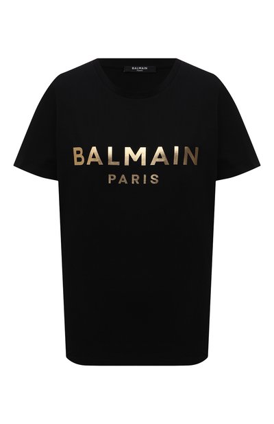 Женская хлопковая футболка BALMAIN, арт. VF0EF000/B020