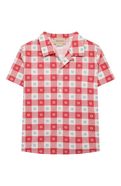 Хлопковая рубашка GUCCI, арт. 645033/XWA0I