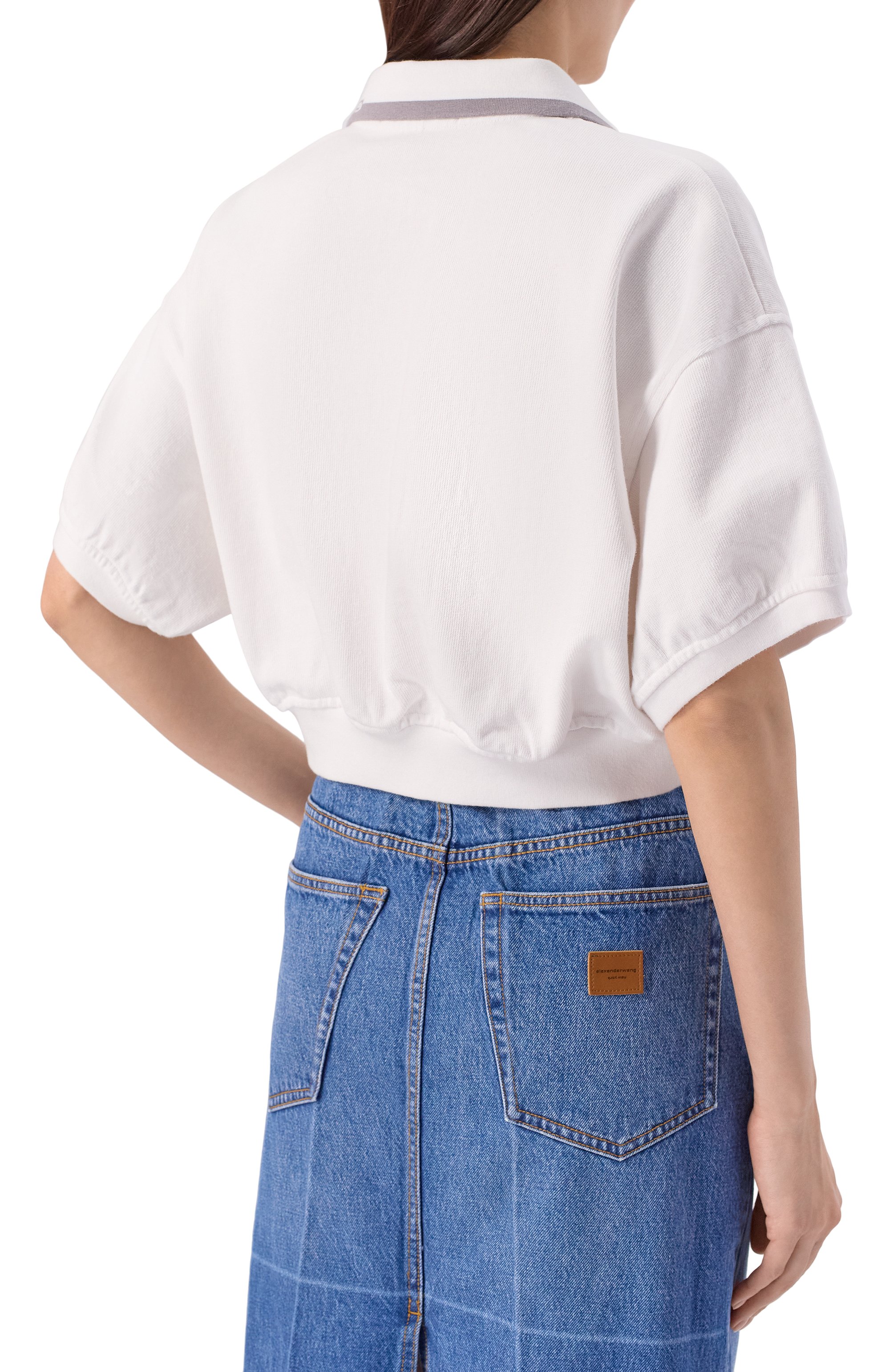 Хлопковое поло ALEXANDERWANG.T, арт. 4CC1261207, фото 4