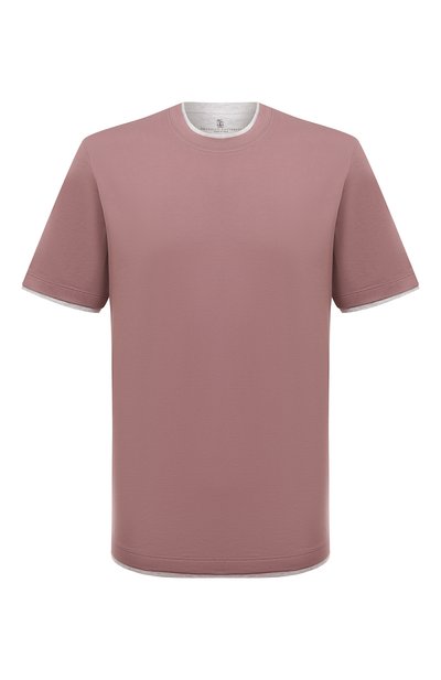 Мужская хлопковая футболка BRUNELLO CUCINELLI, арт. M0B137427