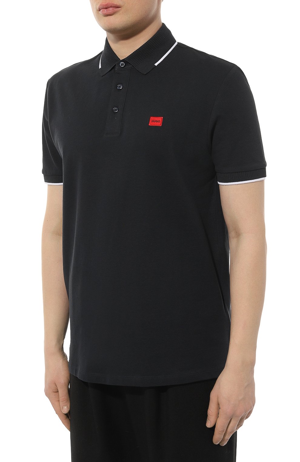 Хлопковое поло HUGO, арт. 50490775, фото 3