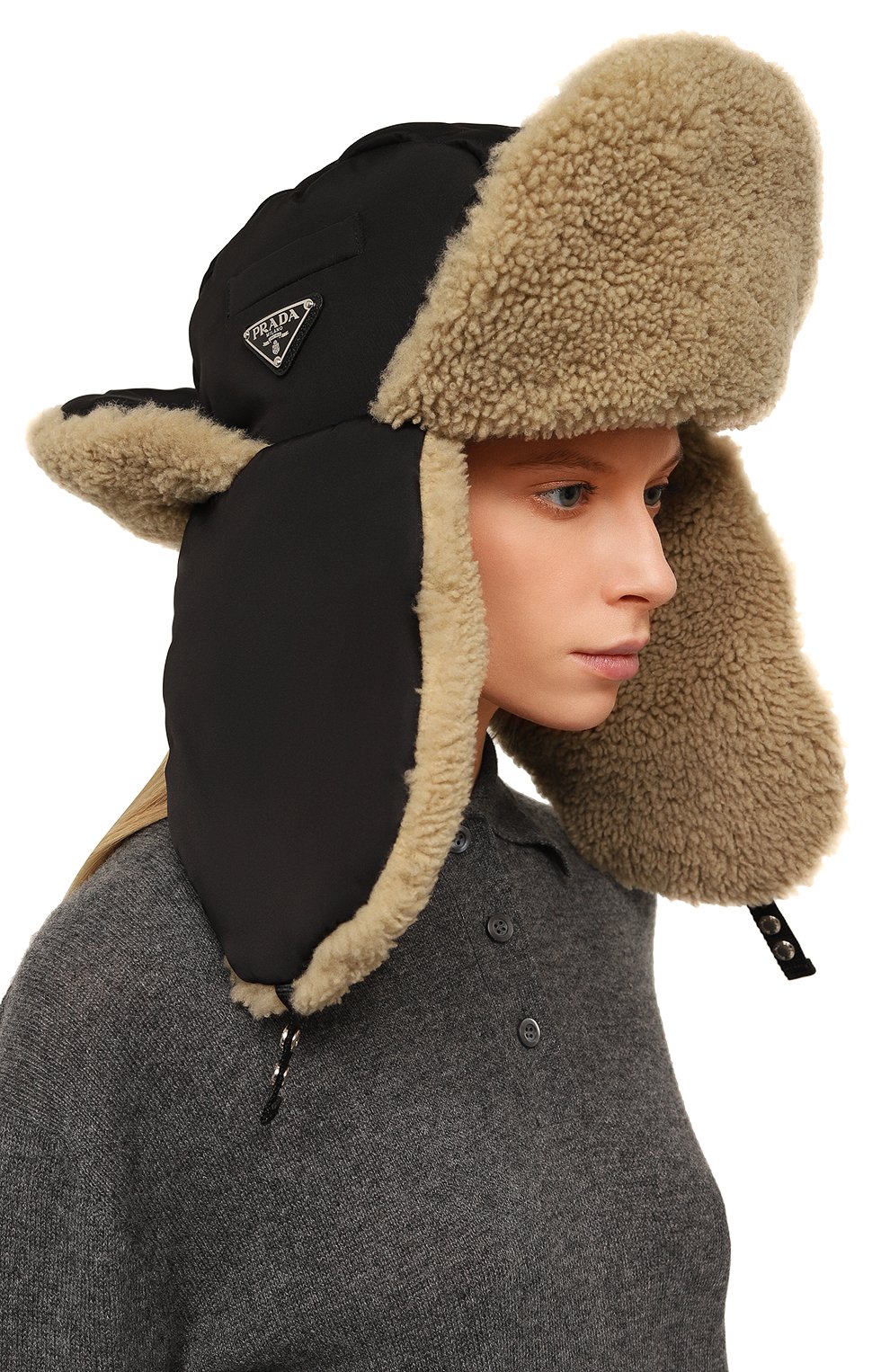 Шапка-ушанка PRADA, арт. 1HC164-2DEU-F0Y30, фото 2