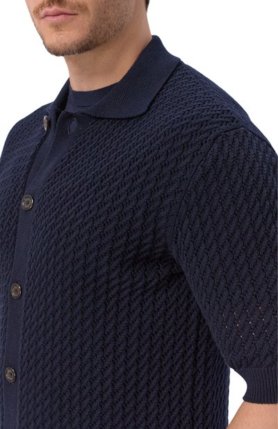 Хлопковая рубашка ANDREA CAMPAGNA темно-синего цвета по цене 49950 руб., арт. M5426-9023, фото 5 Хлопковая рубашка ANDREA CAMPAGNA, арт. M5426-9023, фото 5