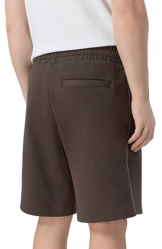 Хлопковые шорты HUGO Blue 50553499 Коричневый  50553499 Фото 4