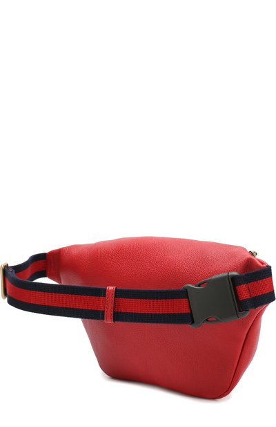 Кожаная поясная сумка GUCCI красного цвета по цене 141120 руб., арт. 530412/0GDCT, фото 3 Кожаная поясная сумка GUCCI, арт. 530412/0GDCT, фото 3
