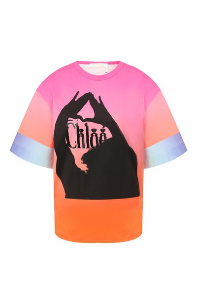 Женская хлопковая футболка CHLOÉ, арт. CHC19UJH03288