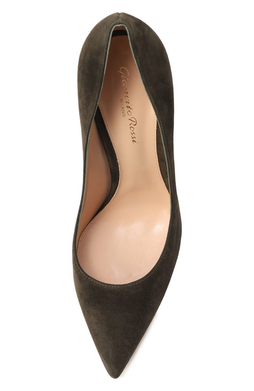 Замшевые туфли Gianvito 105 Gianvito Rossi G28470.15RIC.CAMNER0 Зелёный  G28470.15RIC.CAMNER0 Фото 6