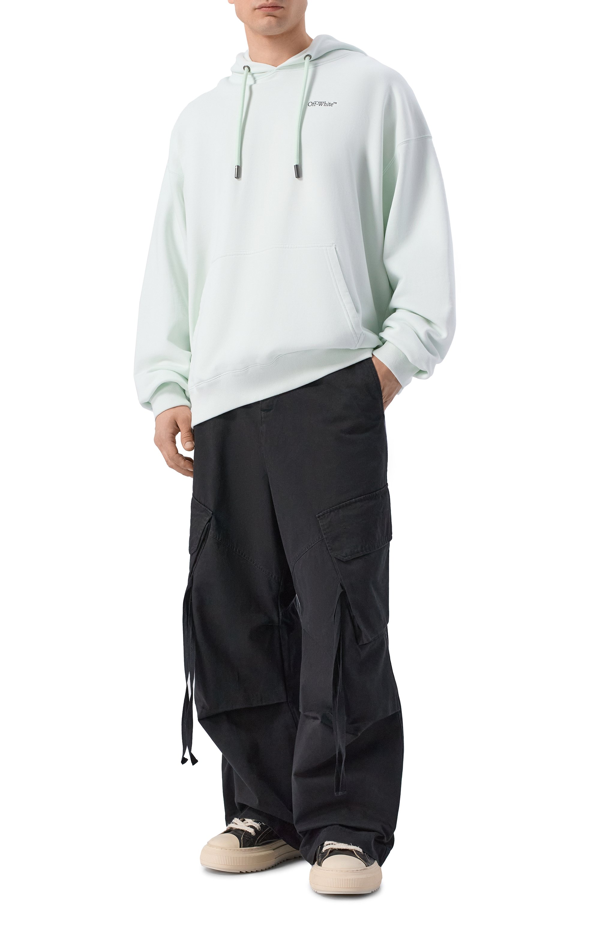 Хлопковое худи OFF-WHITE, арт. 0MBB085S26FLE00A, фото 2