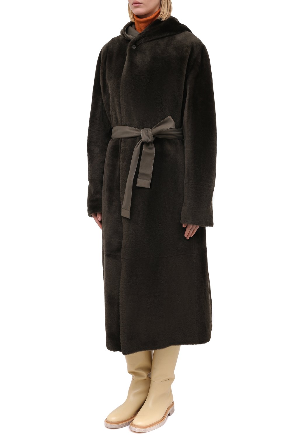 Двусторонняя дубленка LORO PIANA хаки цвета по цене 1080000 руб., арт. FAL2393, фото 6 Двусторонняя дубленка LORO PIANA, арт. FAL2393, фото 6