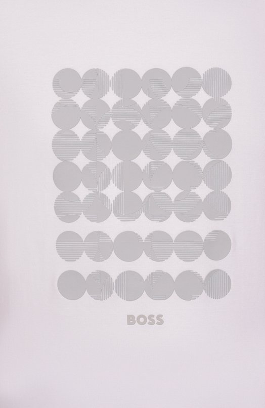 Хлопковая футболка BOSS Green 50537845 Белый  50537845 Фото 6
