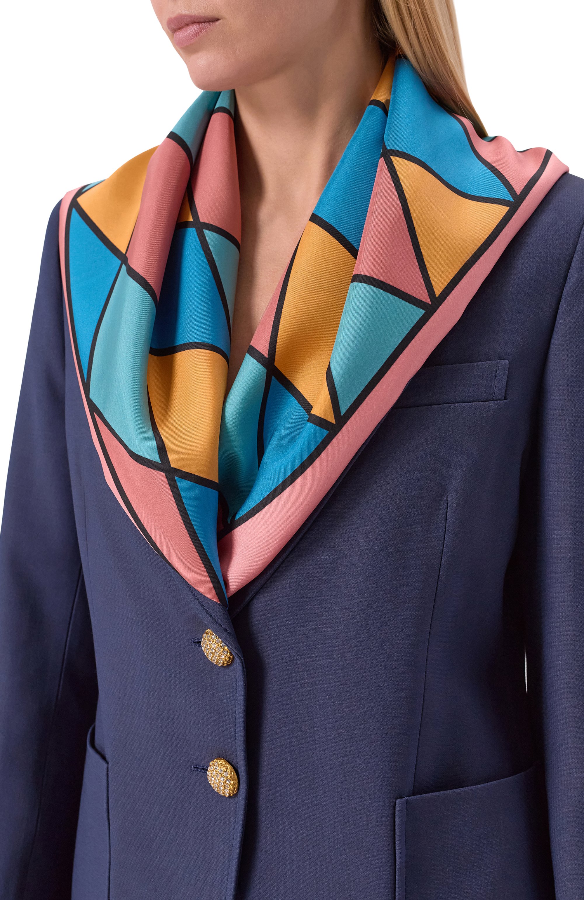 Шелковый платок VALENTINO, арт. 7W0EI114/WLG, фото 2