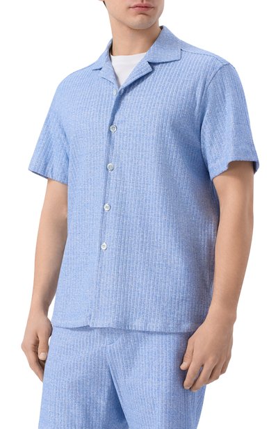 Рубашка изо льна и хлопка ANDREA CAMPAGNA, арт. HAVANA SHIRT/EE131, фото 3
