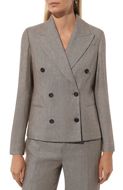 Льняной жакет BRUNELLO CUCINELLI, арт. MH5672358, фото 3