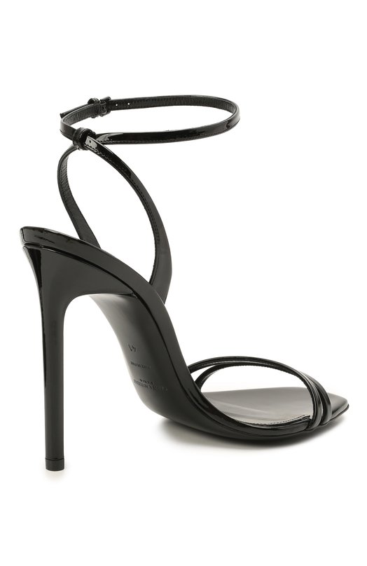 Кожаные босоножки Amber Saint Laurent 658153/1TV20 Чёрный  658153/1TV20 Фото 4