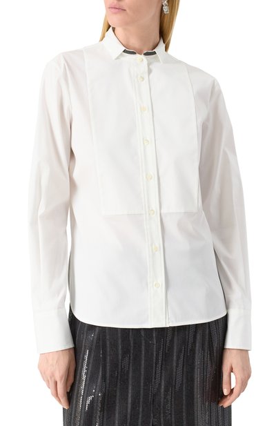 Хлопковая рубашка BRUNELLO CUCINELLI, арт. M0091MP816, фото 3