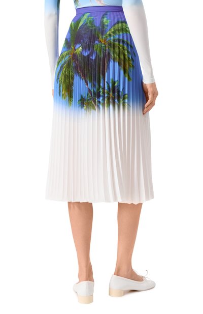 Плиссированная юбка MM6 белого цвета по цене 87550 руб., арт. S52MA0197/M35366, фото 4 Плиссированная юбка MM6, арт. S52MA0197/M35366, фото 4