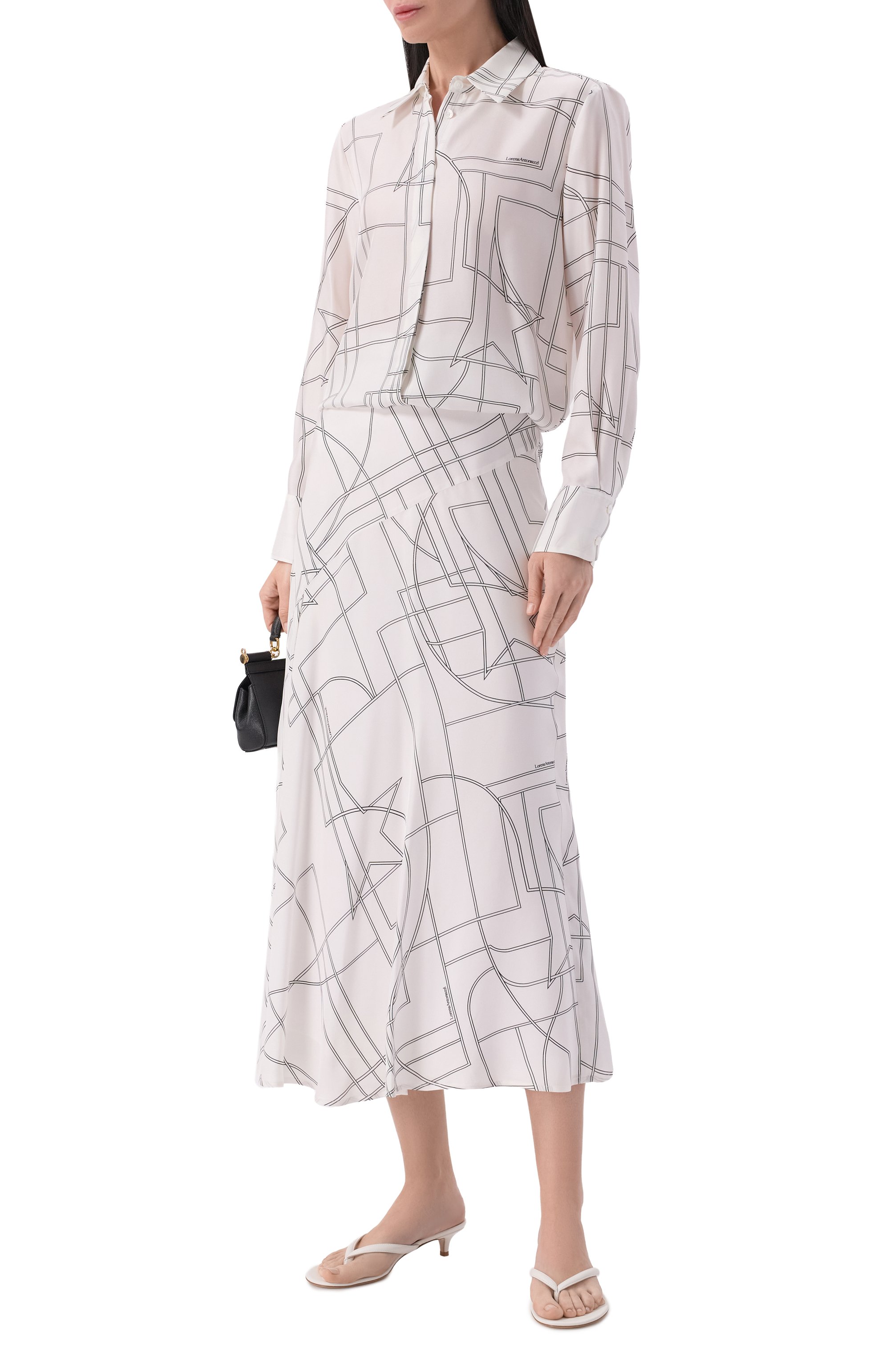 Шелковая юбка LORENA ANTONIAZZI, арт. E2649G011A/5300, фото 2