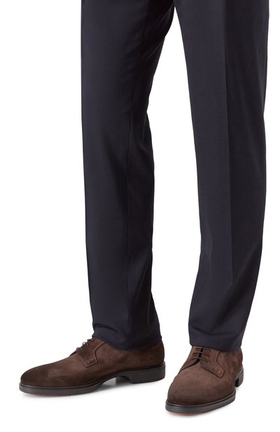 Замшевые дерби easy SANTONI, арт. MGEG19291NEAXGEX, фото 3