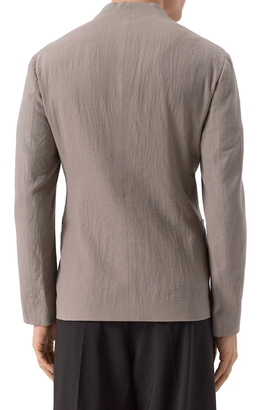 Шерстяной пиджак Giorgio Armani 1SGGG0LP/T02EN Бежевый  1SGGG0LP/T02EN Фото 6