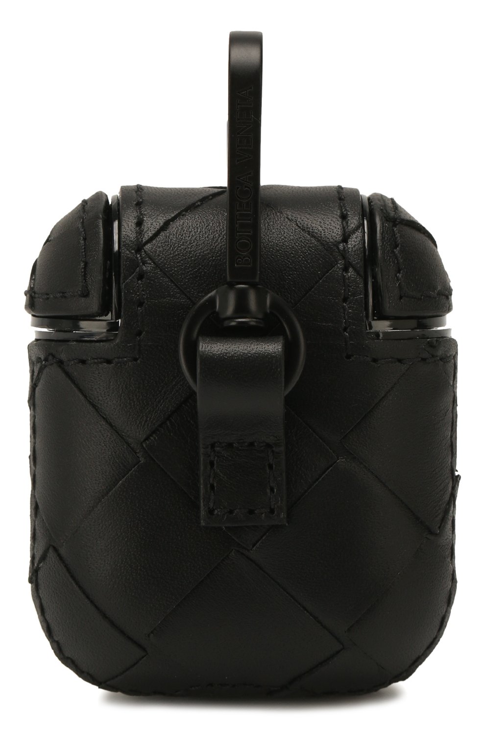 Кожаный чехол для airpods BOTTEGA VENETA черного цвета по цене 39950 руб., арт. 610263/VCPQ0, фото 3 Кожаный чехол для airpods BOTTEGA VENETA, арт. 610263/VCPQ0, фото 3