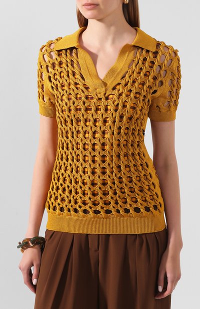 Поло из вискозы FENDI, арт. FZX512 ABWL, фото 3