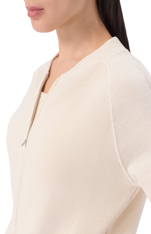 Кардиган из шелка и хлопка MVST WS61-608MU Кремовый  WS61-608MU Фото 5