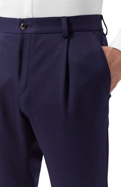 Шерстяные брюки WINDSOR темно-синего цвета по цене 52750 руб., арт. 13 FL0M0-J 10017032, фото 5 Шерстяные брюки WINDSOR, арт. 13 FL0M0-J 10017032, фото 5