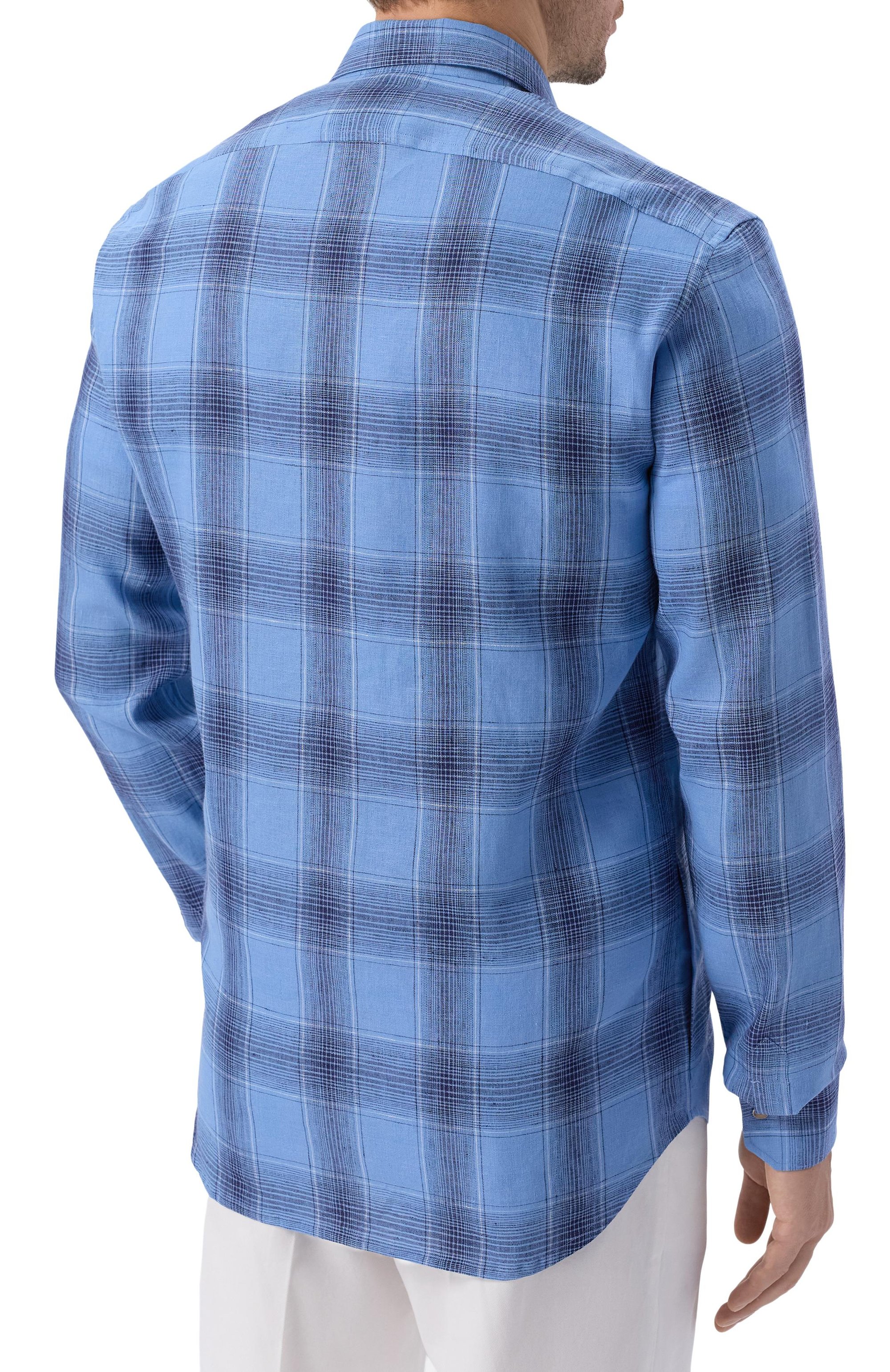 Льняная рубашка KITON, арт. UMCBUBAH0926401_5XL-8XL, фото 4