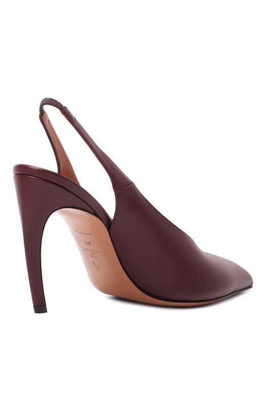 Кожаные туфли Viper The Attico 251WSH00875/LBT019AA Бордовый  251WSH00875/LBT019AA Фото 5