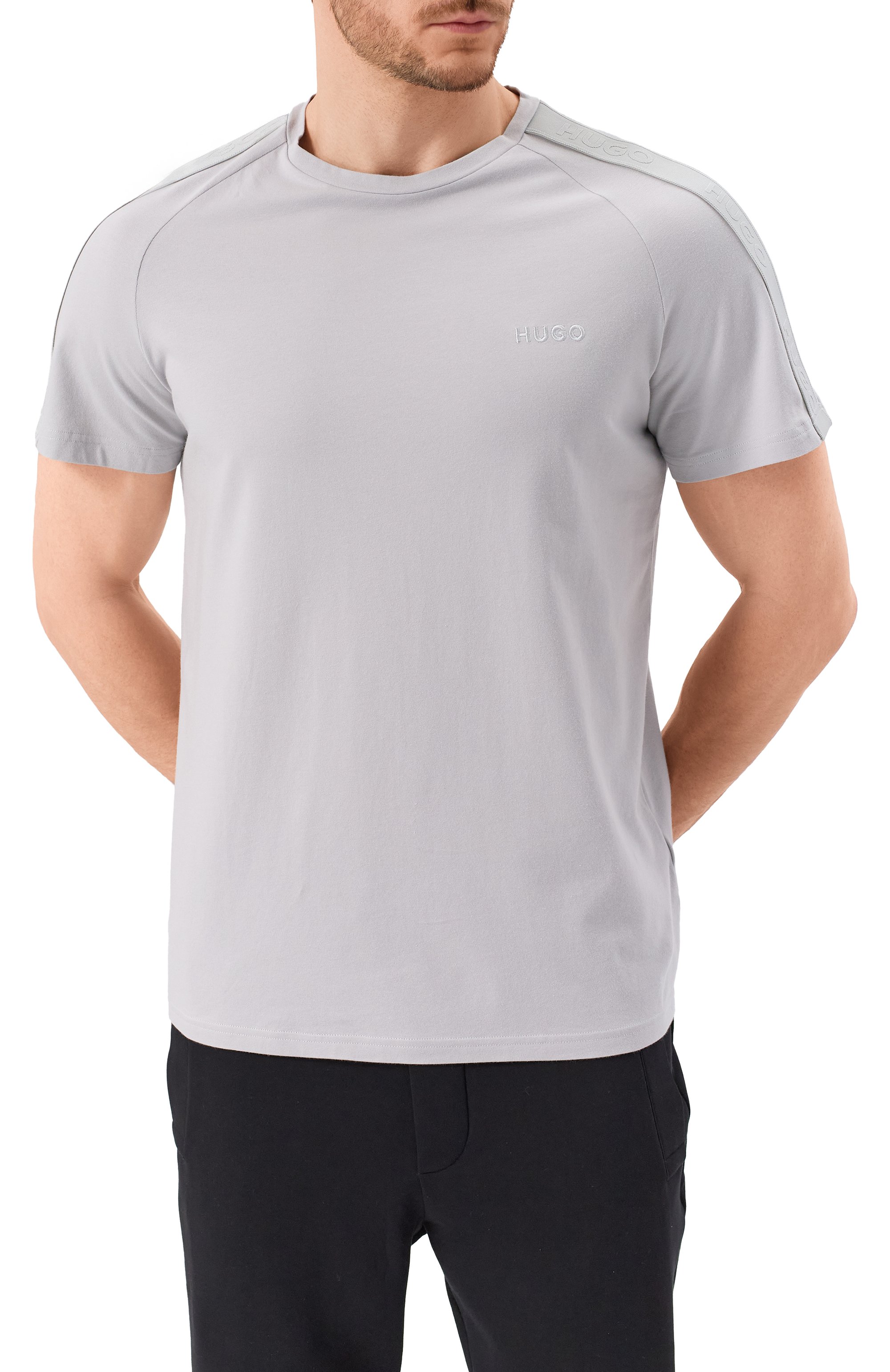 Хлопковая футболка HUGO, арт. 50520480, фото 3