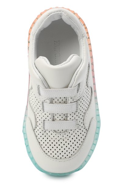 Кожаные кроссовки EMPORIO ARMANI, арт. XMX006/X0I47, фото 4