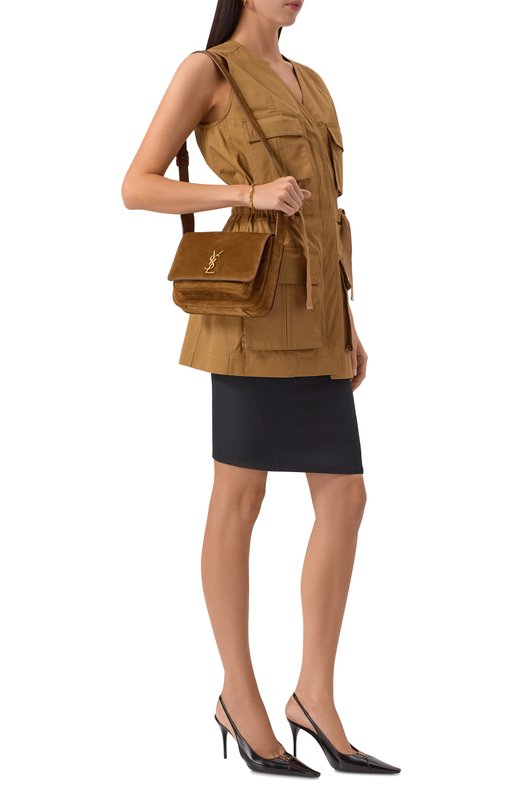 Сумка Niki Saint Laurent 718556/1U80W Коричневый  718556/1U80W Фото 7