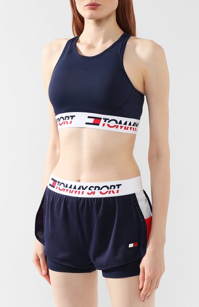 Топ TOMMY SPORT синего цвета по цене 5990 руб., арт. S10S100002, фото 3 Топ TOMMY SPORT, арт. S10S100002, фото 3
