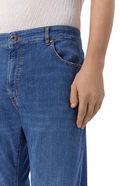 Джинсы ANDREA CAMPAGNA синего цвета по цене 39950 руб., арт. P-ED BLUE USED/DUCKY SPACE BLUE, фото 5 Джинсы ANDREA CAMPAGNA, арт. P-ED BLUE USED/DUCKY SPACE BLUE, фото 5