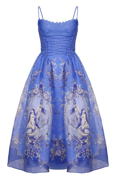 Женское платье изо льна и шелка ZIMMERMANN, арт. 6347DC261