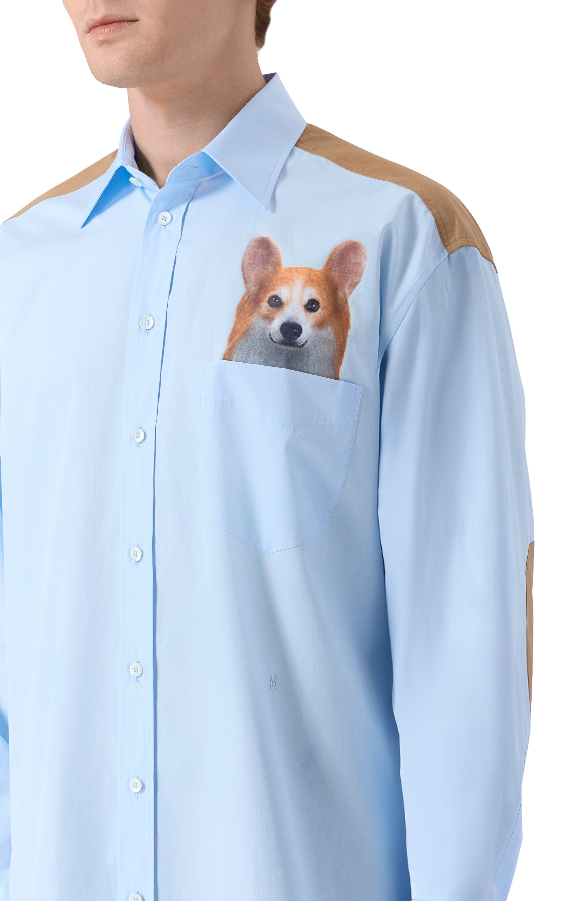 Хлопковая рубашка MOSCHINO, арт. A0243/5235, фото 5