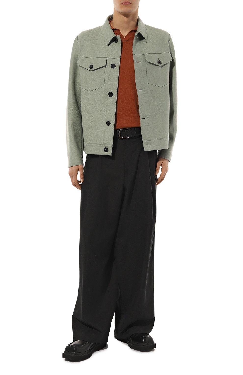 Шелковое поло GRAN SASSO светло-коричневого цвета по цене 27500 руб., арт. 43129/23503, фото 2 Шелковое поло GRAN SASSO, арт. 43129/23503, фото 2