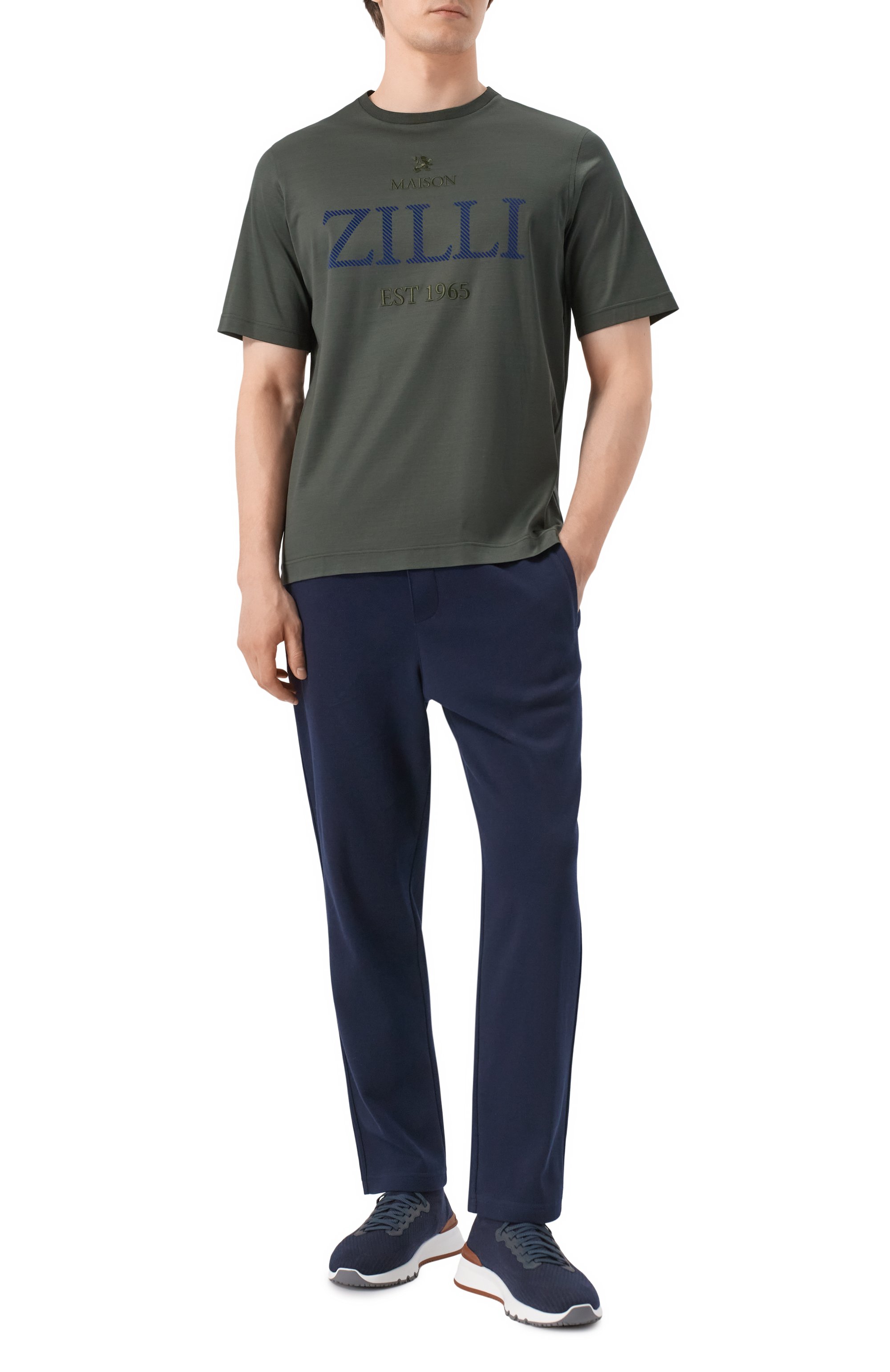 Хлопковая футболка ZILLI, арт. TSR02AM0100VEST00, фото 2