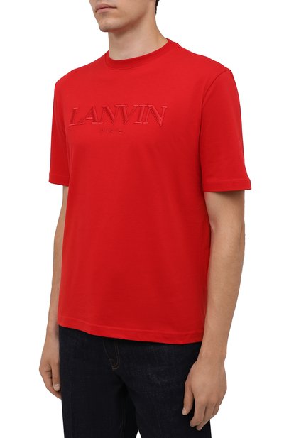 Хлопковая футболка LANVIN, арт. RM-TS0002-J007-A21, фото 3