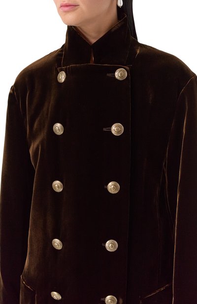 Бархатное пальто GIORGIO ARMANI, арт. GW001897/TE10831, фото 5