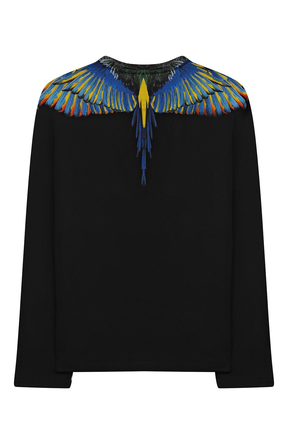 Хлопковый лонгслив MARCELO BURLON KIDS OF MILAN черного цвета по цене 13950 руб., арт. CBAB004F21JER005, фото 2 Хлопковый лонгслив MARCELO BURLON KIDS OF MILAN, арт. CBAB004F21JER005, фото 2