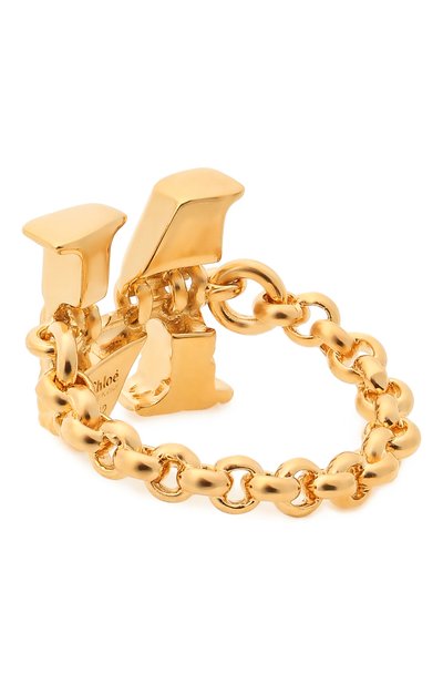 Кольцо alphabet n CHLOÉ золотого цвета по цене 39050 руб., арт. CHC21SFR0NCB7, фото 2 Кольцо alphabet n CHLOÉ, арт. CHC21SFR0NCB7, фото 2