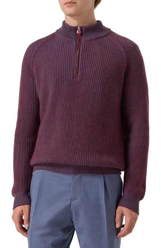 Кашемировый свитер Kiton UMK0794A0024 Бордовый  UMK0794A0024 Фото 3
