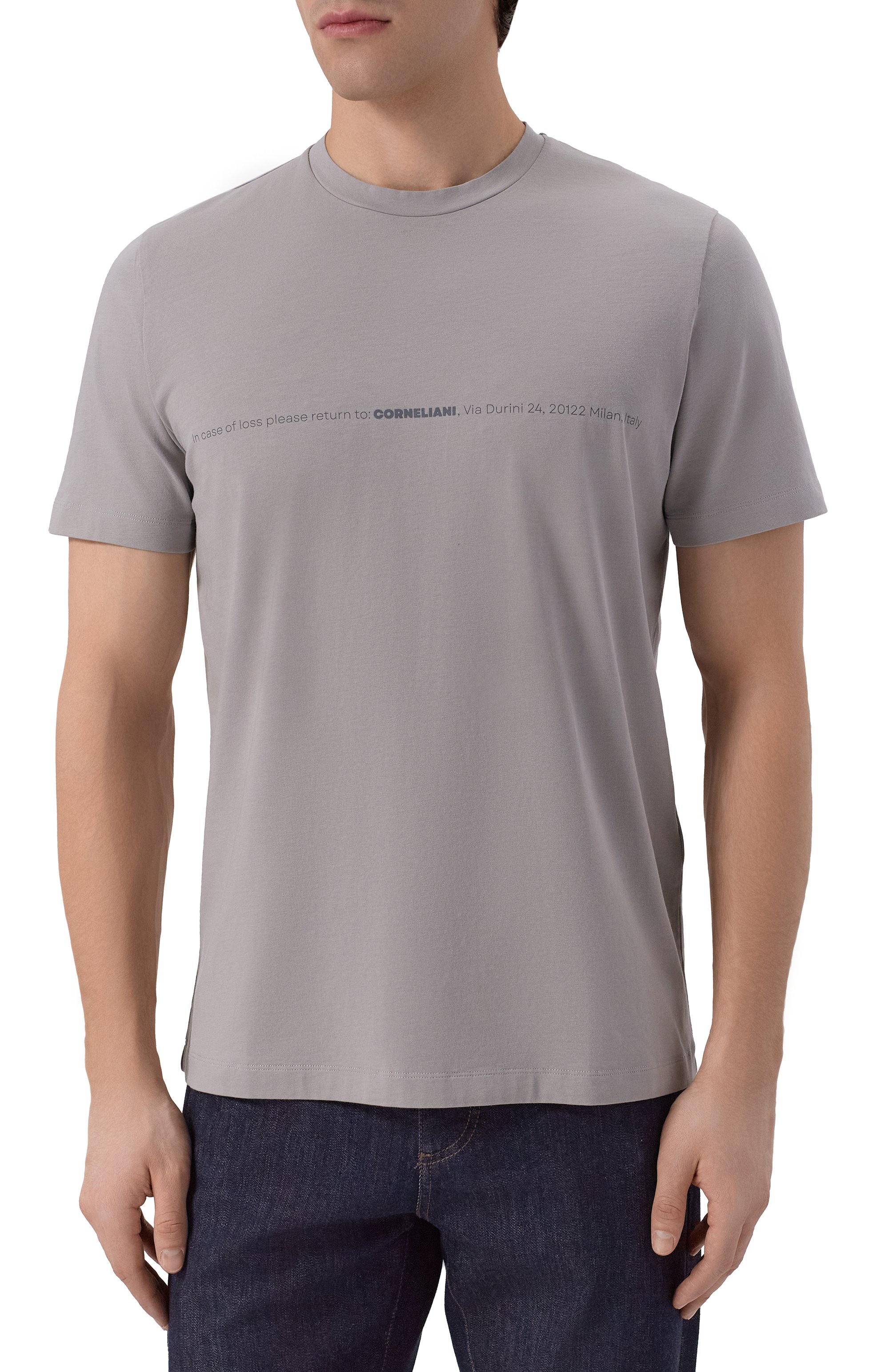 Хлопковая футболка CORNELIANI, арт. 27G587/2725035, фото 3