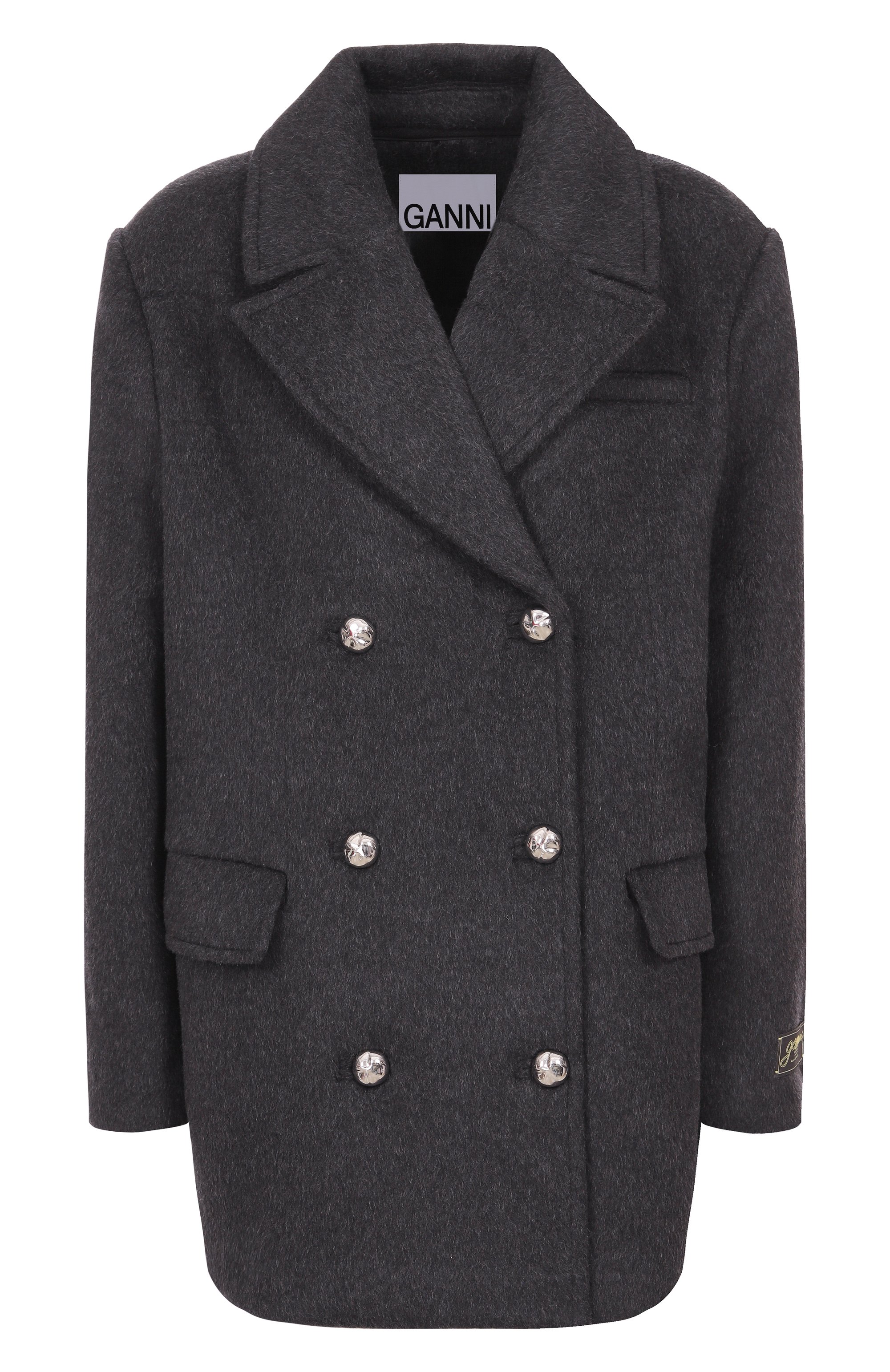 Шерстяное полупальто GANNI, арт. W0567, фото 1