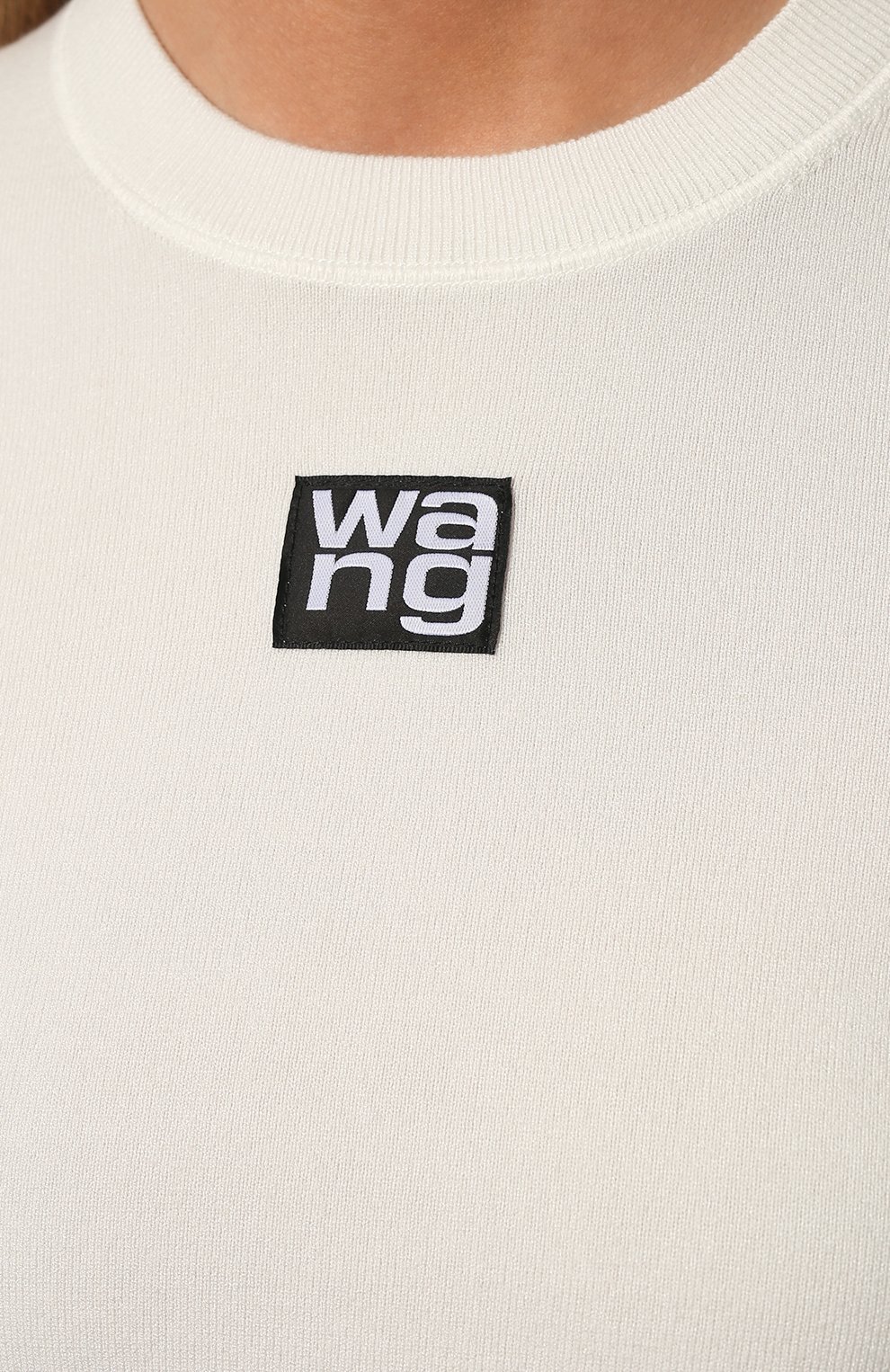 Пуловер ALEXANDERWANG.T кремового цвета по цене 37550 руб., арт. 4KC1221011, фото 5 Пуловер ALEXANDERWANG.T, арт. 4KC1221011, фото 5