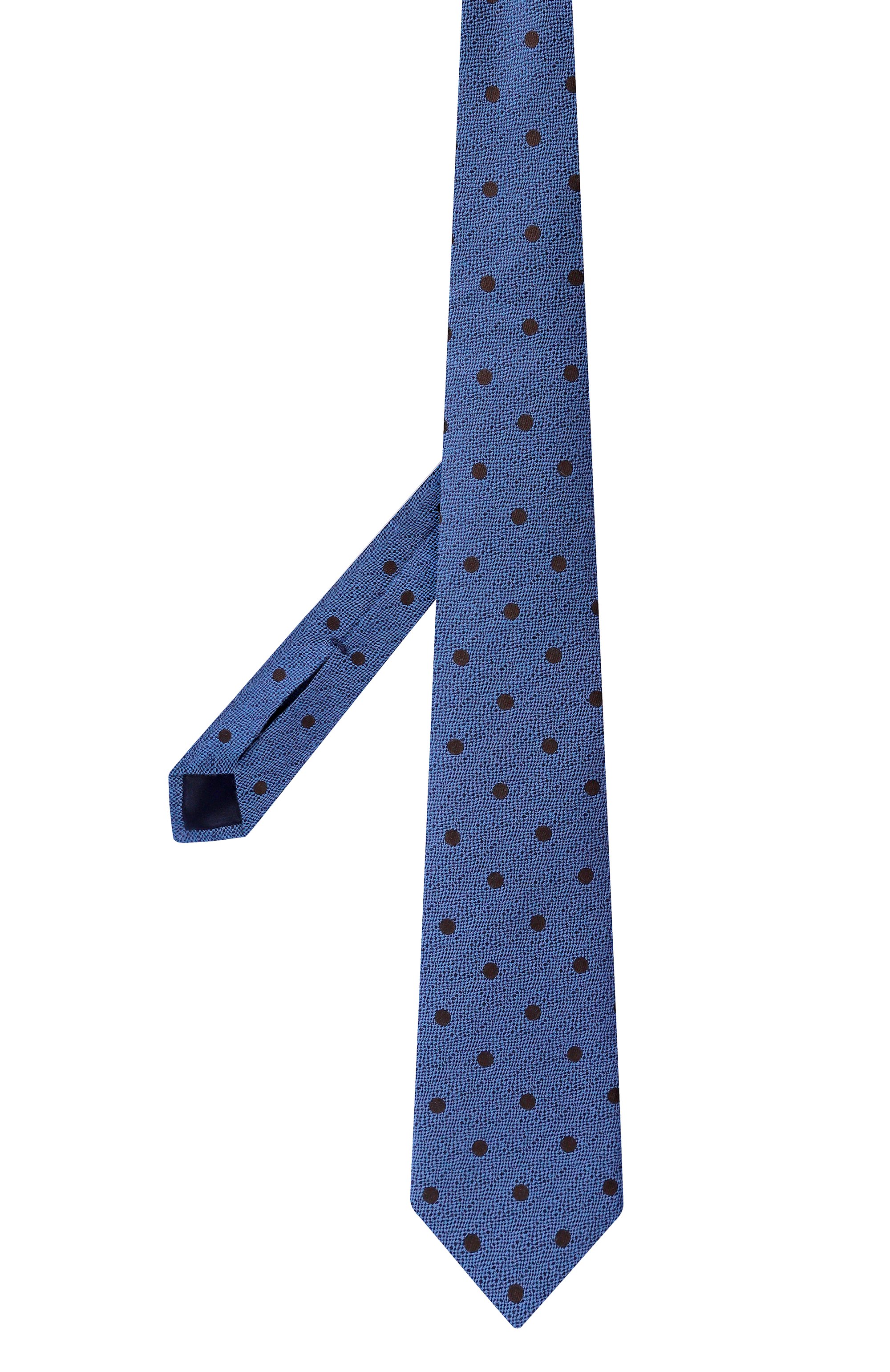 Галстук из шерсти и шелка ZILLI тёмно-голубого цвета по цене 38600 руб., арт. CRAV2BM0330VP0I01, фото 3 Галстук из шерсти и шелка ZILLI, арт. CRAV2BM0330VP0I01, фото 3