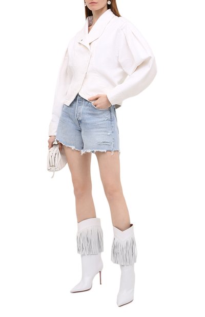 Кожаные сапоги lily AMINA MUADDI белого цвета по цене 157000 руб., арт. LILY B00T/NAPPA/WHITE, фото 2 Кожаные сапоги lily AMINA MUADDI, арт. LILY B00T/NAPPA/WHITE, фото 2