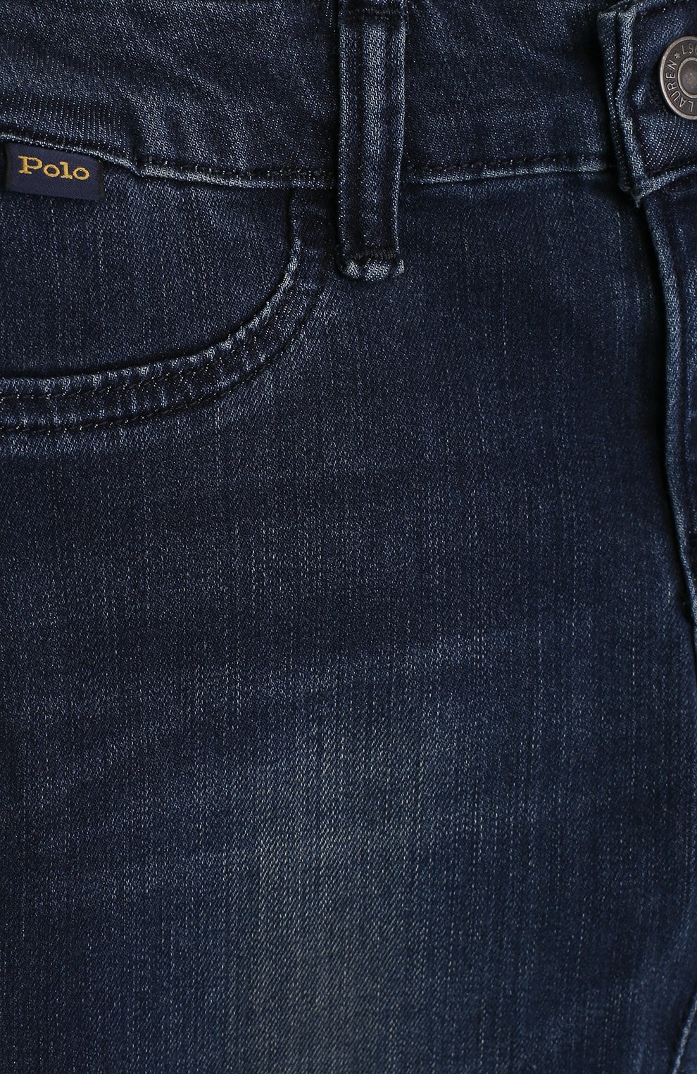Джинсы прямого кроя с потертостями POLO RALPH LAUREN, арт. 313670870, фото 3